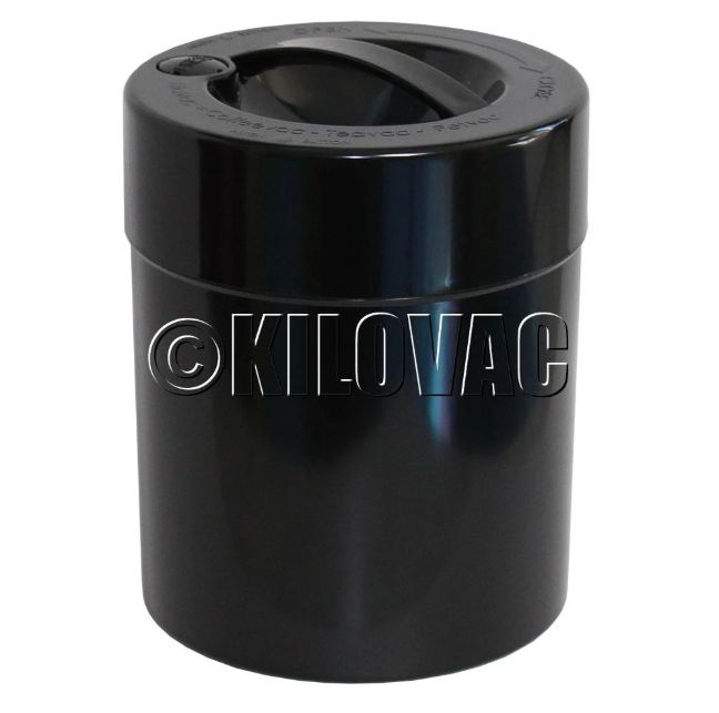 Tight VAC TV6 Container 2.5lbs, Body Color: Black, Lid Color: Black
