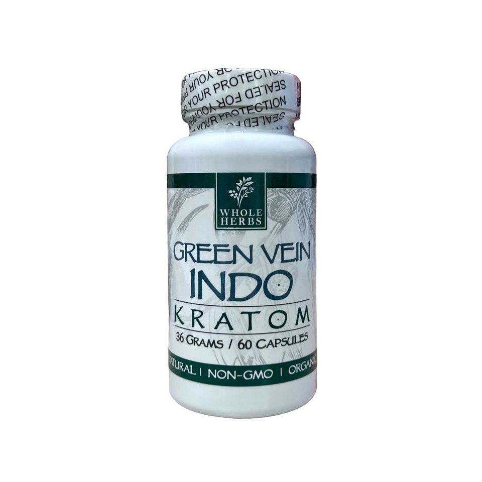 Whole Herbs Capsules - Green Vein Indo, Size: 60ct