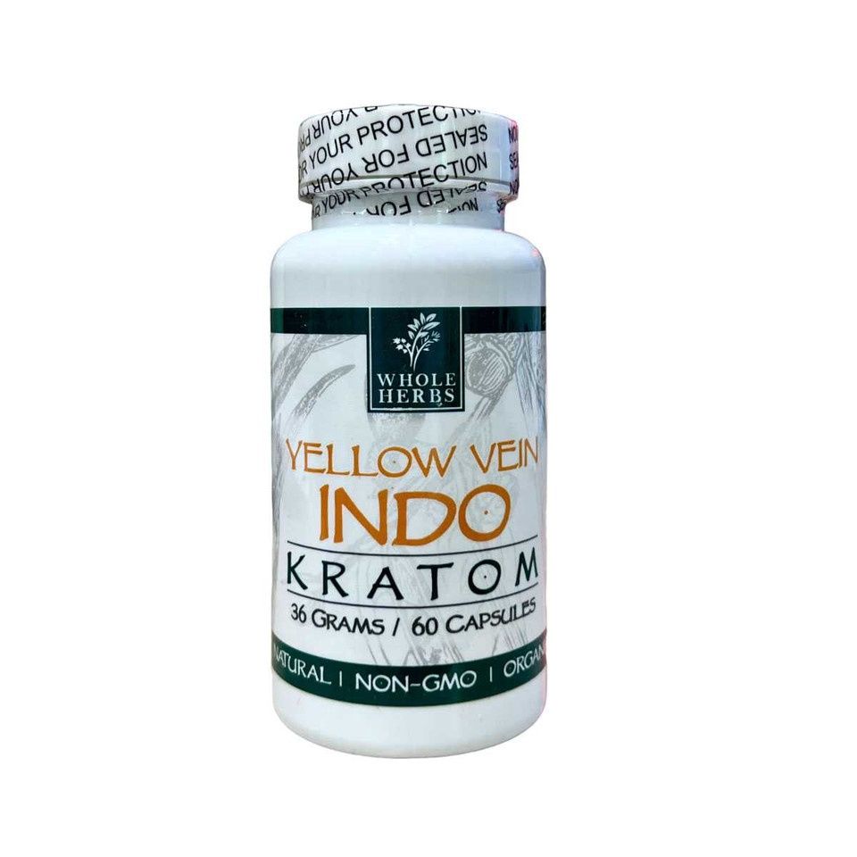 Whole Herbs Capsules - Yellow Vein Indo, Size: 60ct