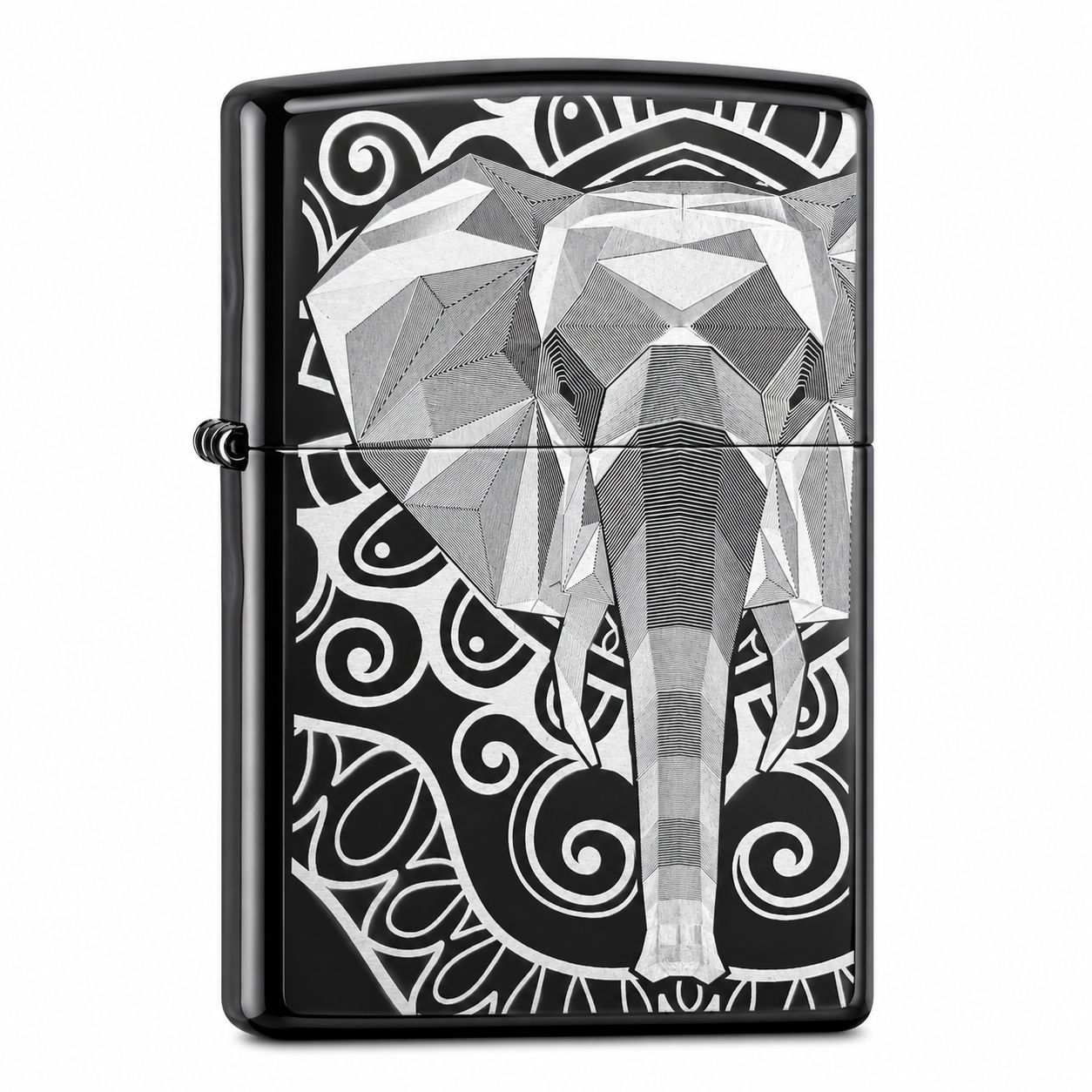 Zippo Lighter Elephant Fancy Fill, Color: Black Ice