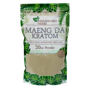 Remarkable Herbs Kratom Powder - White Maeng Da, Size: 20oz