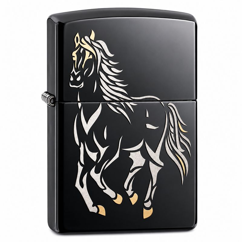 Zippo Lighter Running Horse