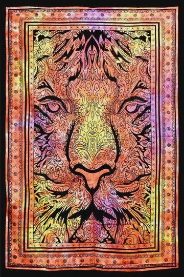 Jungle King Lion Tapestry