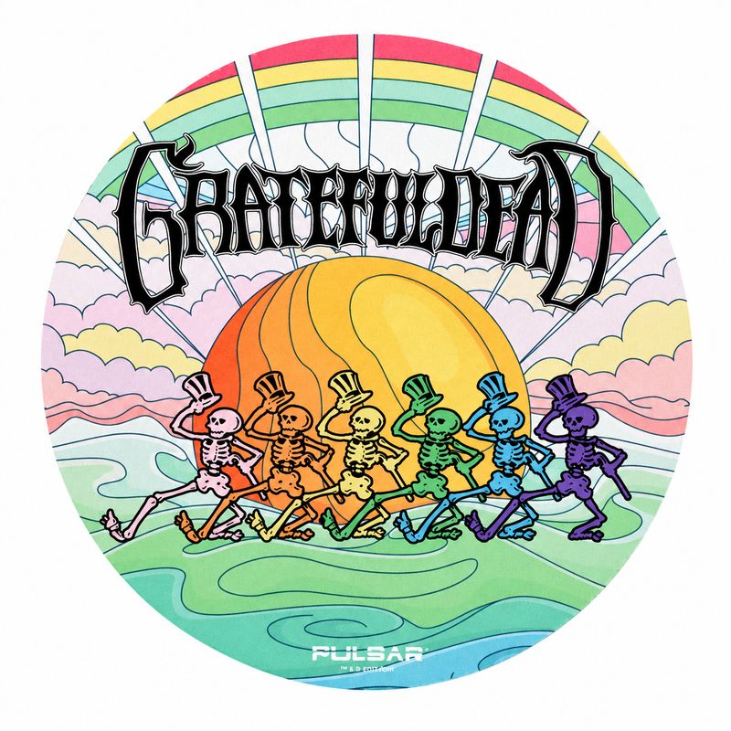 Pulsar x Grateful Dead Round Dab Pad - Under The Rainbow