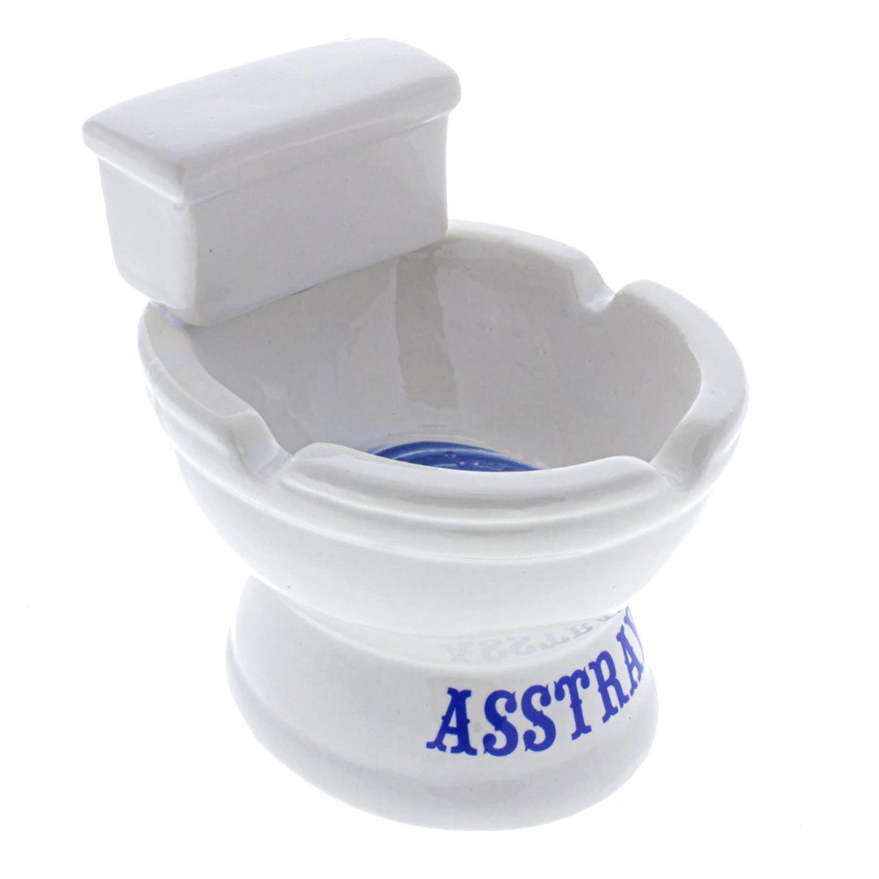 Toilet 'Asstray' Ceramic Ashtray, Attribute: Toilet, Size: 3 x 4"