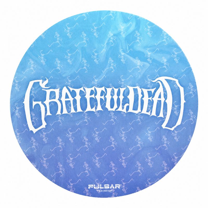 Pulsar x Grateful Dead Round Dab Pad - Dancing Skellies
