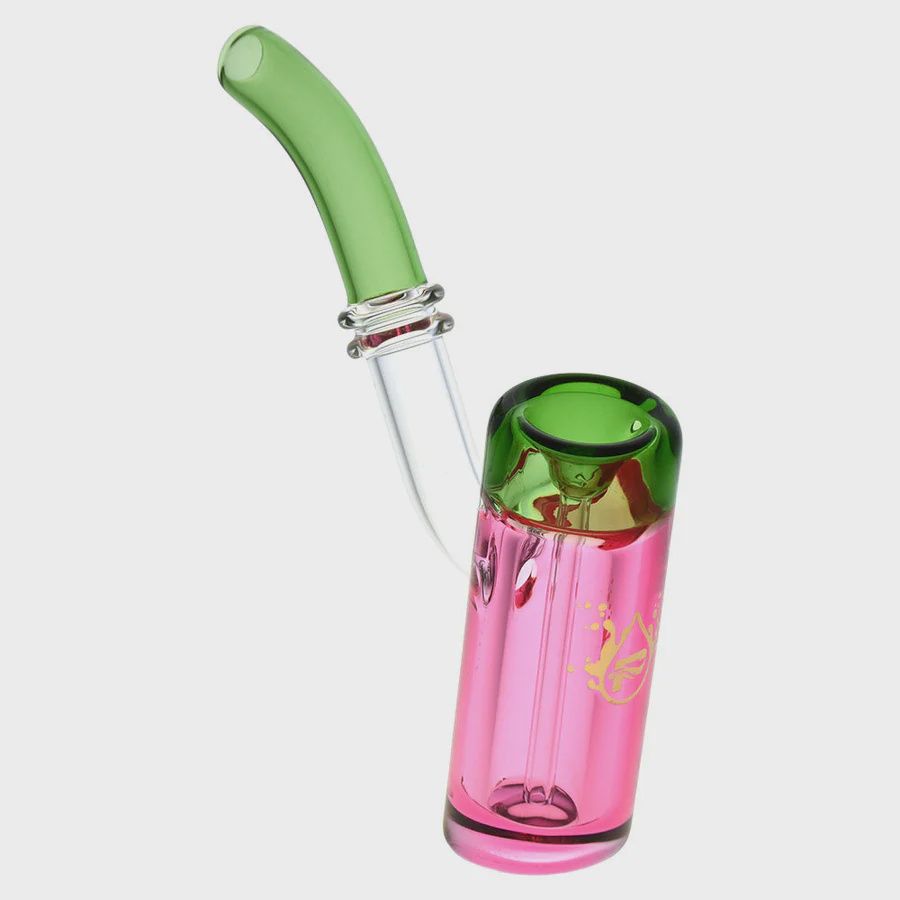 Pulsar Glycerin Bi-Color Bubbler, Color: Pink/Green