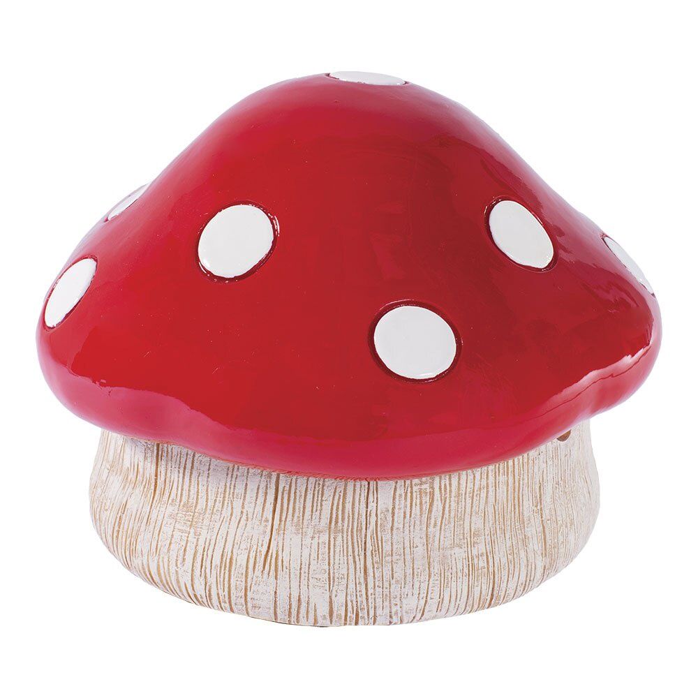 Red Mushroom Covered Ashtray by Fujima, Size: 4.75"