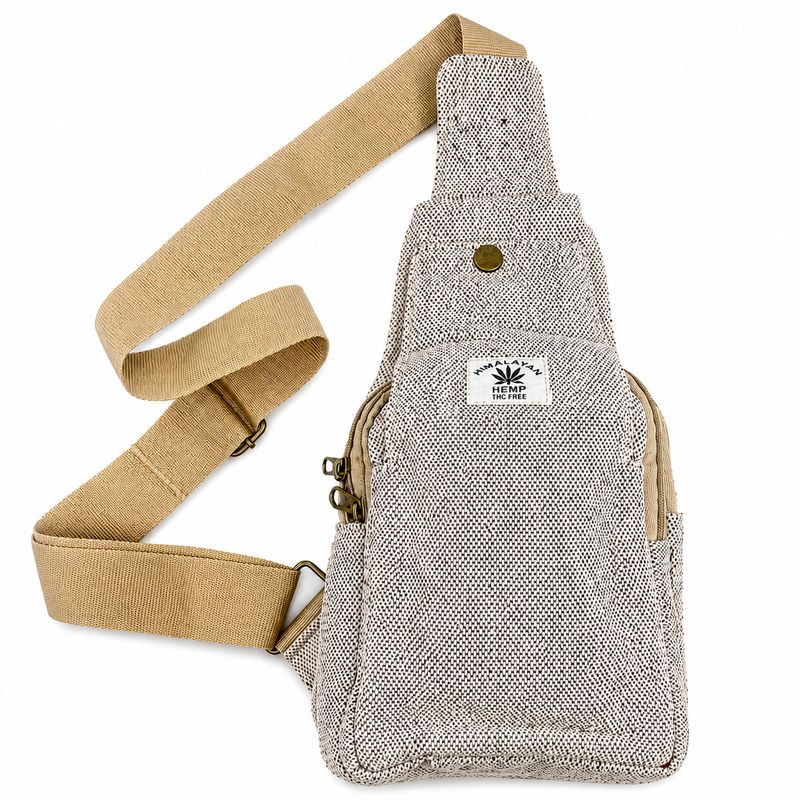 Cross Body Hemp Bag By Magic Touch