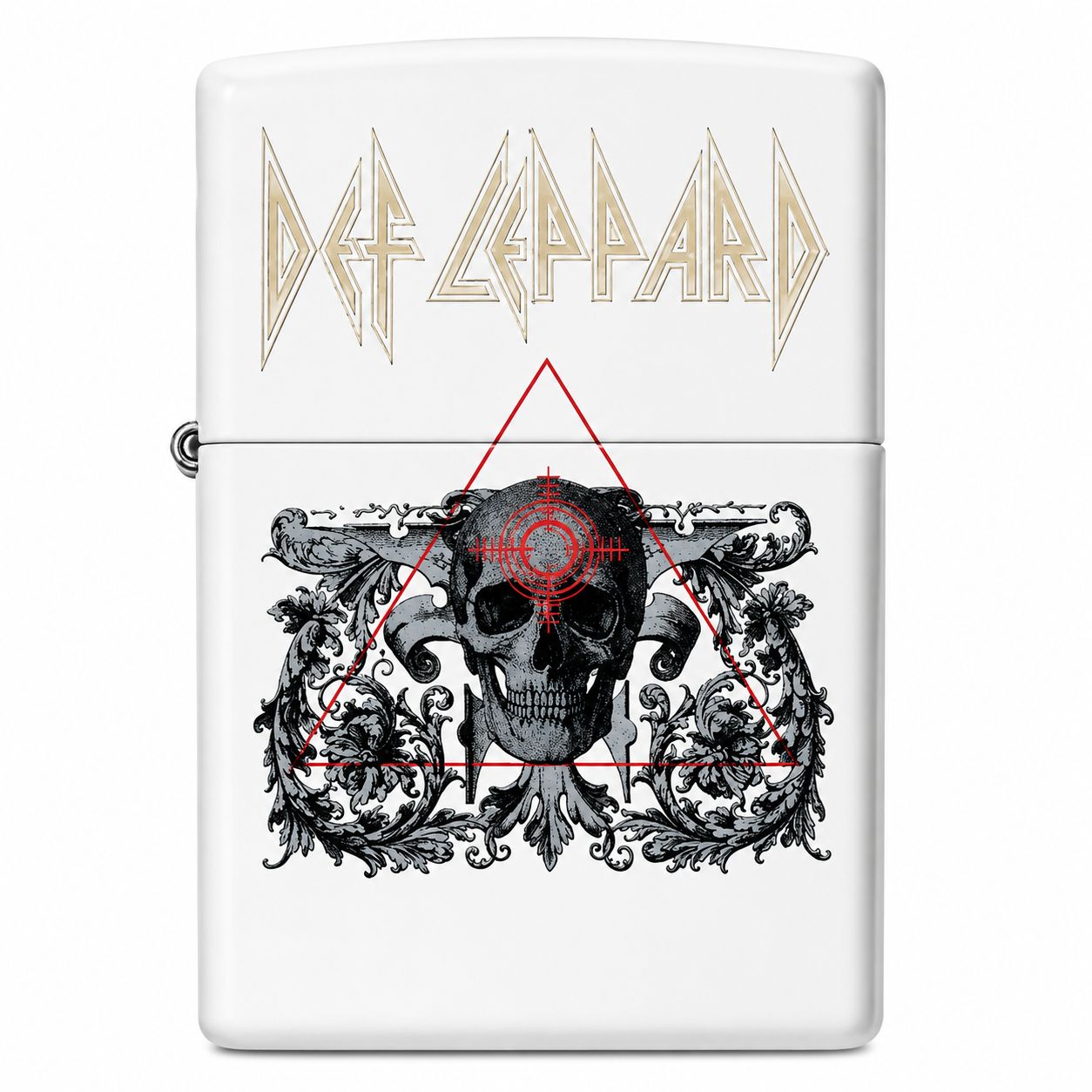 Zippo Lighter Def Leopard, Color: White Matte