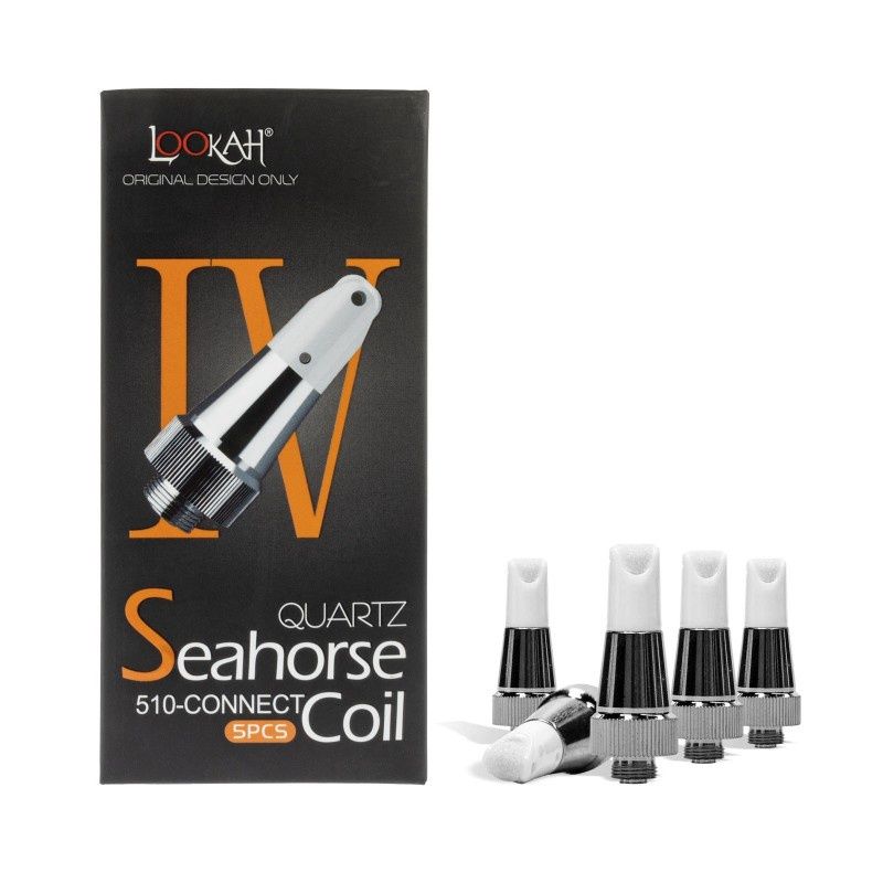 Lookah Seahorse IV Quartz Coil, Count: Pack of 5