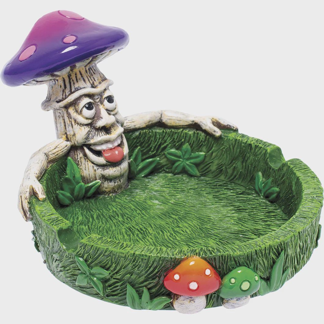 Stoned Mushroom Ashtray, Size: 5.5"