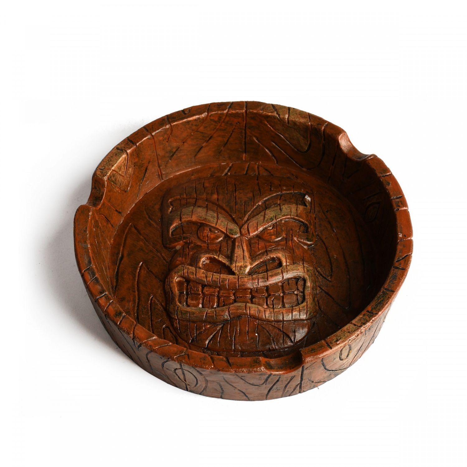 Tiki Mask Ashtray, Size: 4.25"