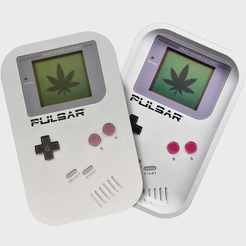 Pulsar Metal Rolling Tray w/ Lid - Weedboy, Size: Medium (11"x 7")
