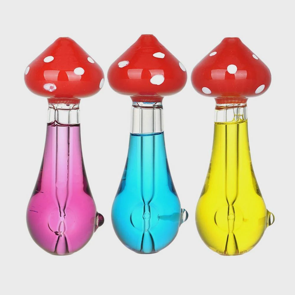 Mojo Mushroom Freezable Glycerin Pipe, Size: 4.25"
