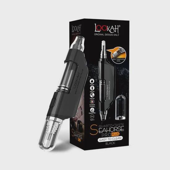 Lookah Seahorse Pro Plus Vaporizer, Color: Black