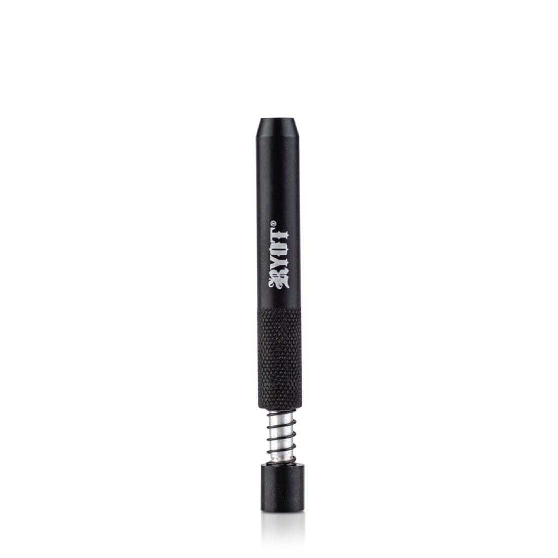 RYOT® Large Anodized Spring One Hitter, Color: Black
