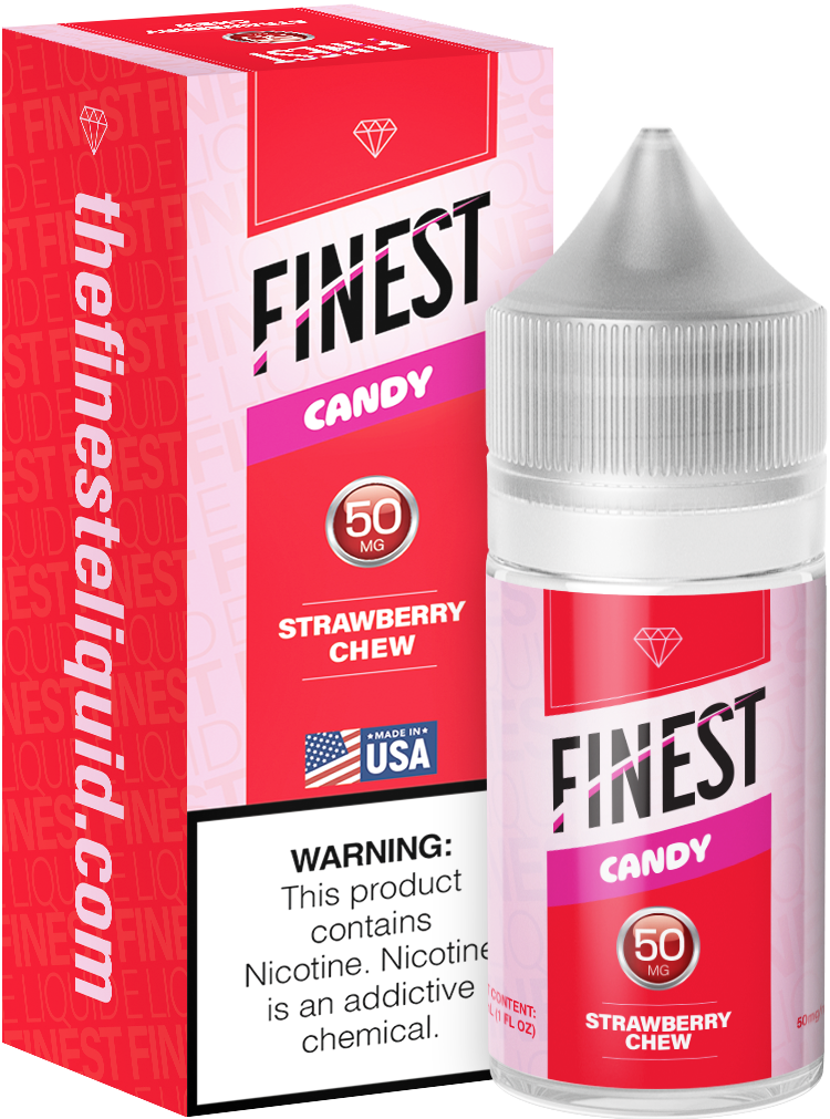 The Finest Saltnic 30mL - Strawberry Chew, Nicotine Content: 50mg