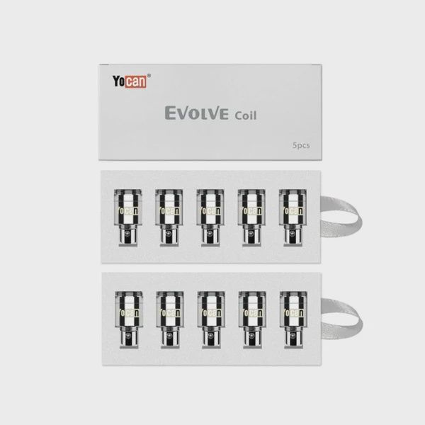 Yocan Evolve Dual Quartz Coil 5ct/Pack, Resistance: Dual Quartz