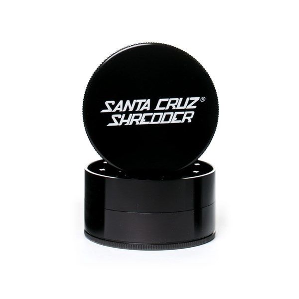Santa Cruz Shredder® 4-Piece Aluminum  Grinder, Color: Black, Size: Jumbo (4")