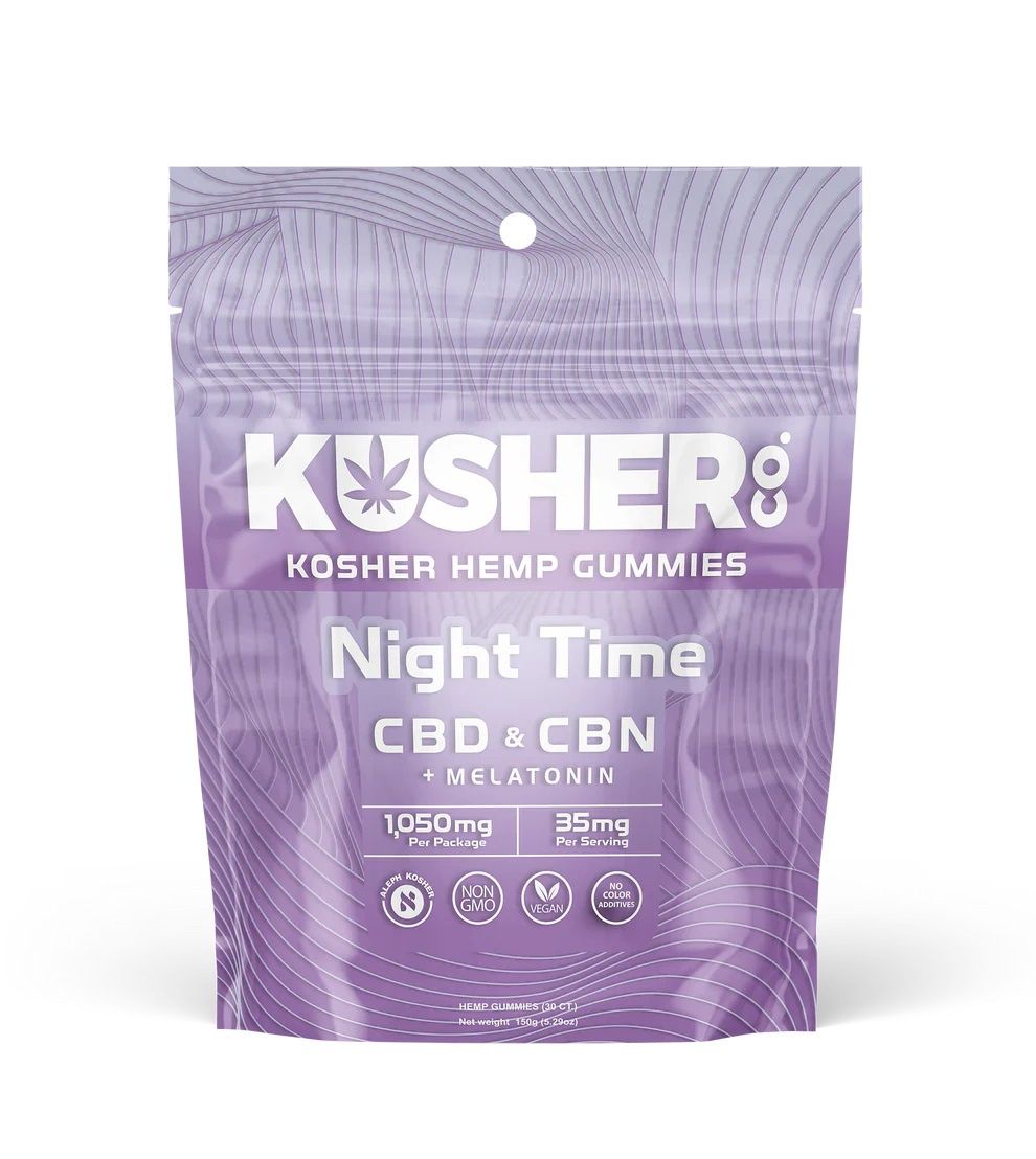 KUSHER Gummies - Night Time Blend, Count: 30ct/Pack, Flavor: Mixed Flavors