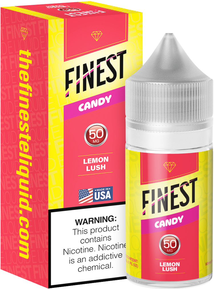 The Finest Saltnic 30mL - Lemon Lush, Nicotine Content: 50mg