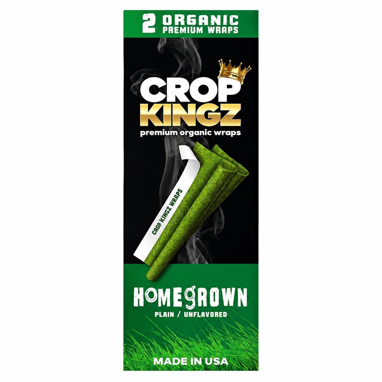 Crop Kingz Premium Organic Hemp Wrap - 2 Pack, Count: Pack, Flavor: Homegrown