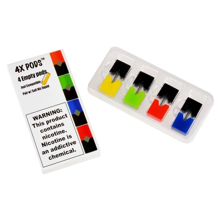 4X Empty Refillable Pods Pack of 4, Size: 0.7ml