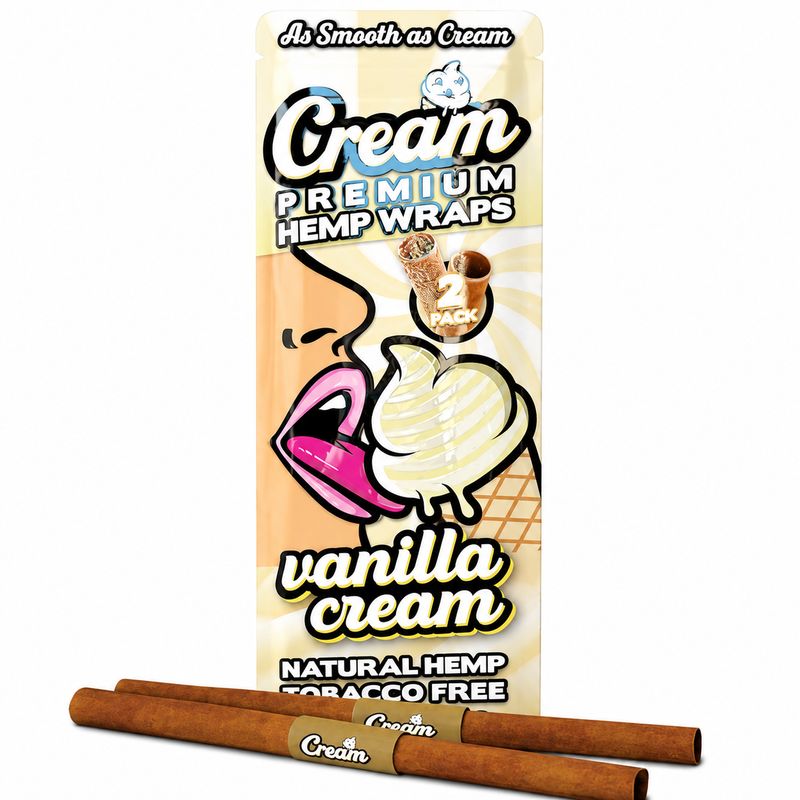 Cream Infused Hemp Wraps - Vanilla Cream (2 Pack)