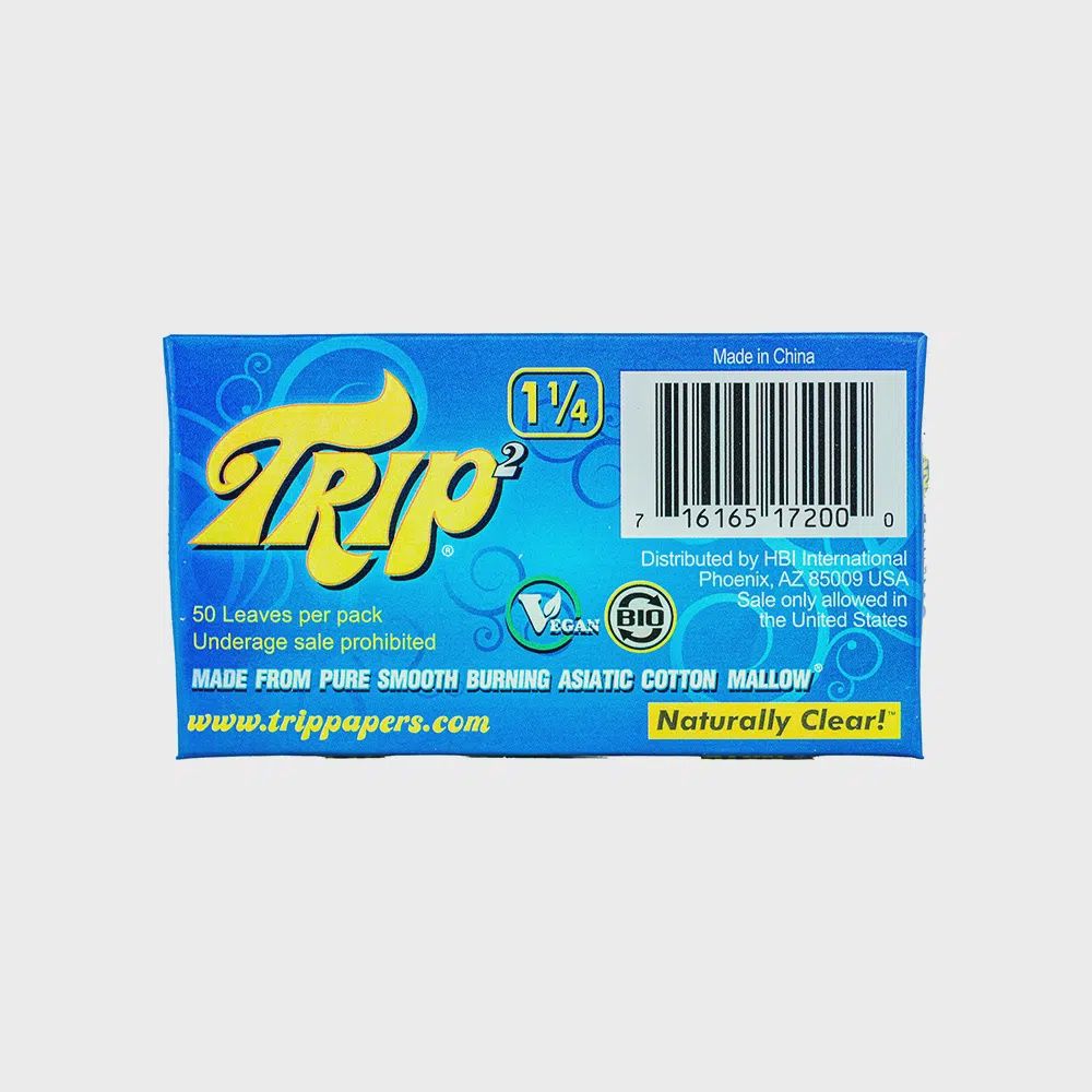 Trip 2 Mini 1 1/4 Clear Rolling Papers, Count: Pack
