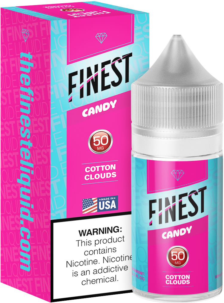 The Finest Saltnic 30mL - Cotton Clouds, Nicotine Content: 50mg
