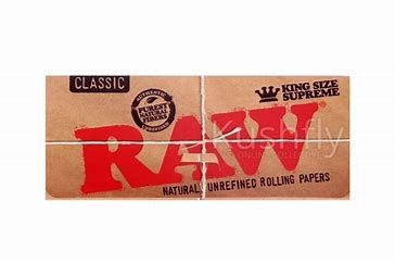 RAW Classic King Size Supreme Rolling Papers, Count: Pack