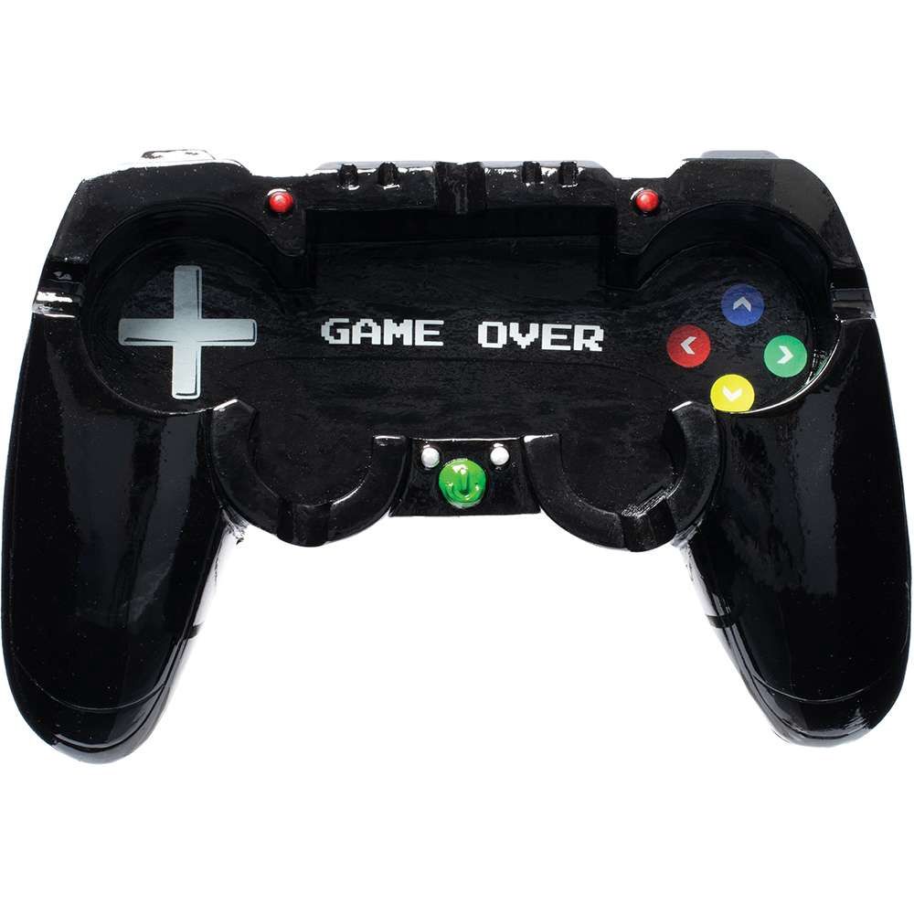 Game Remote Polyresin Ashtray, Attribute: Game Remote, Size: 7.75x5"