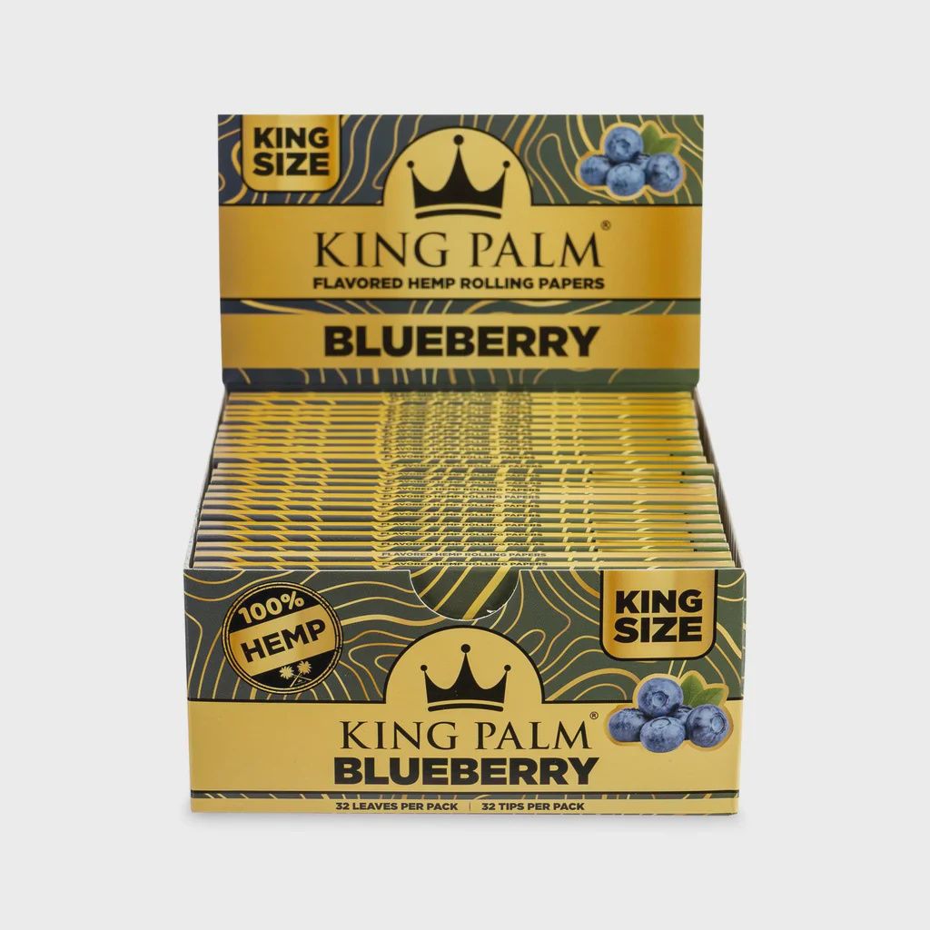 King Palm King Size Hemp Papers, Count: Pack, Flavor: Blueberry
