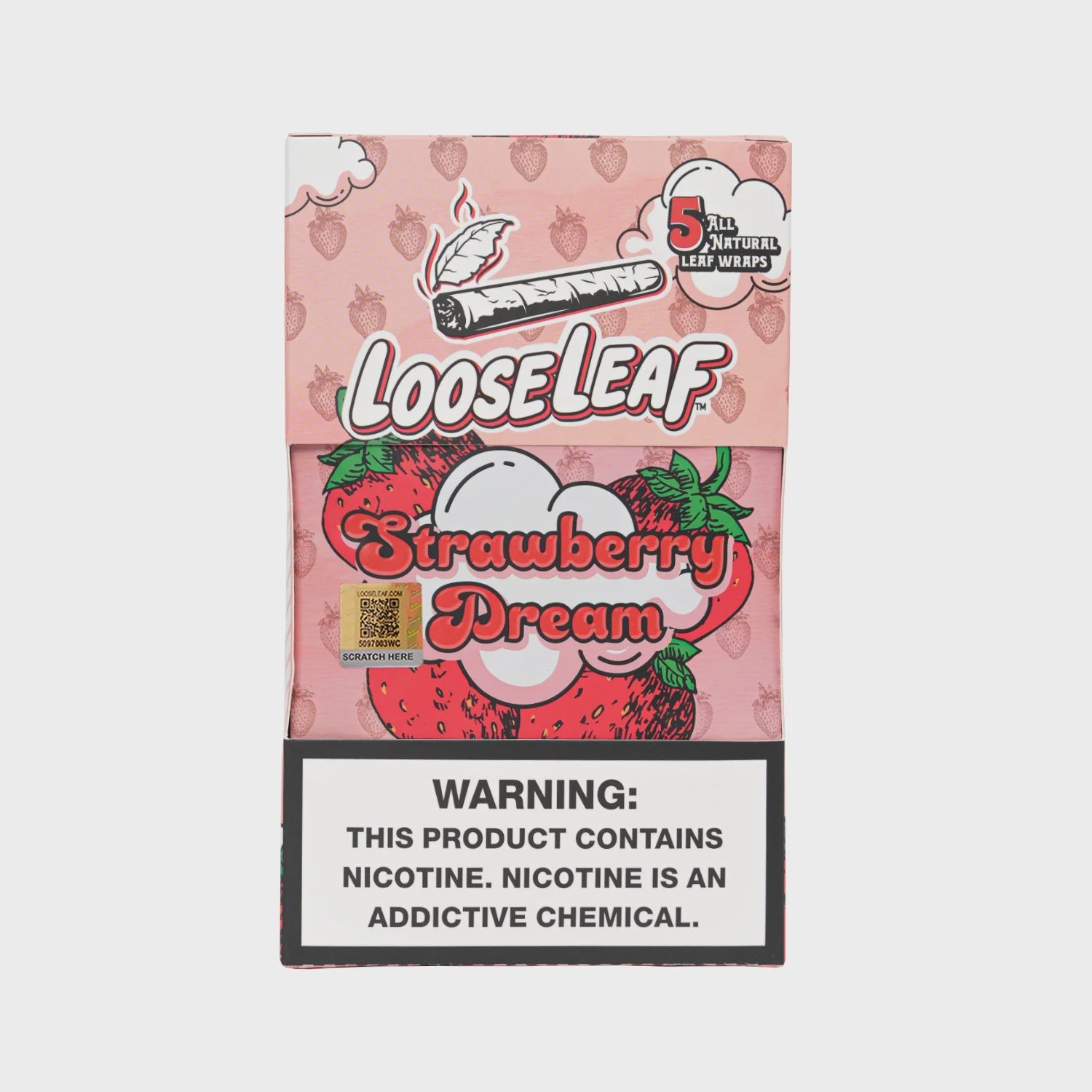 Loose Leaf All Natural Wraps 5ct - Strawberry Dream, Count: Pack