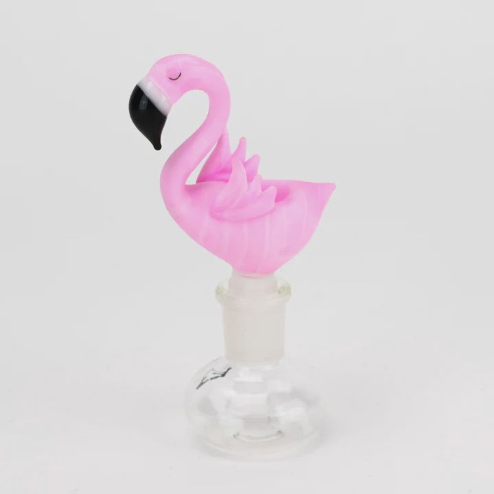 Pink Flamingo Bowl by Empire Glassworks, Size: 14MM