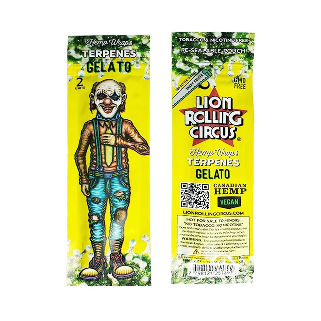 Lion Rolling Circus Premium Terpene Infused Hemp Wraps - 2ct, Count: Pack, Flavor: Gelato