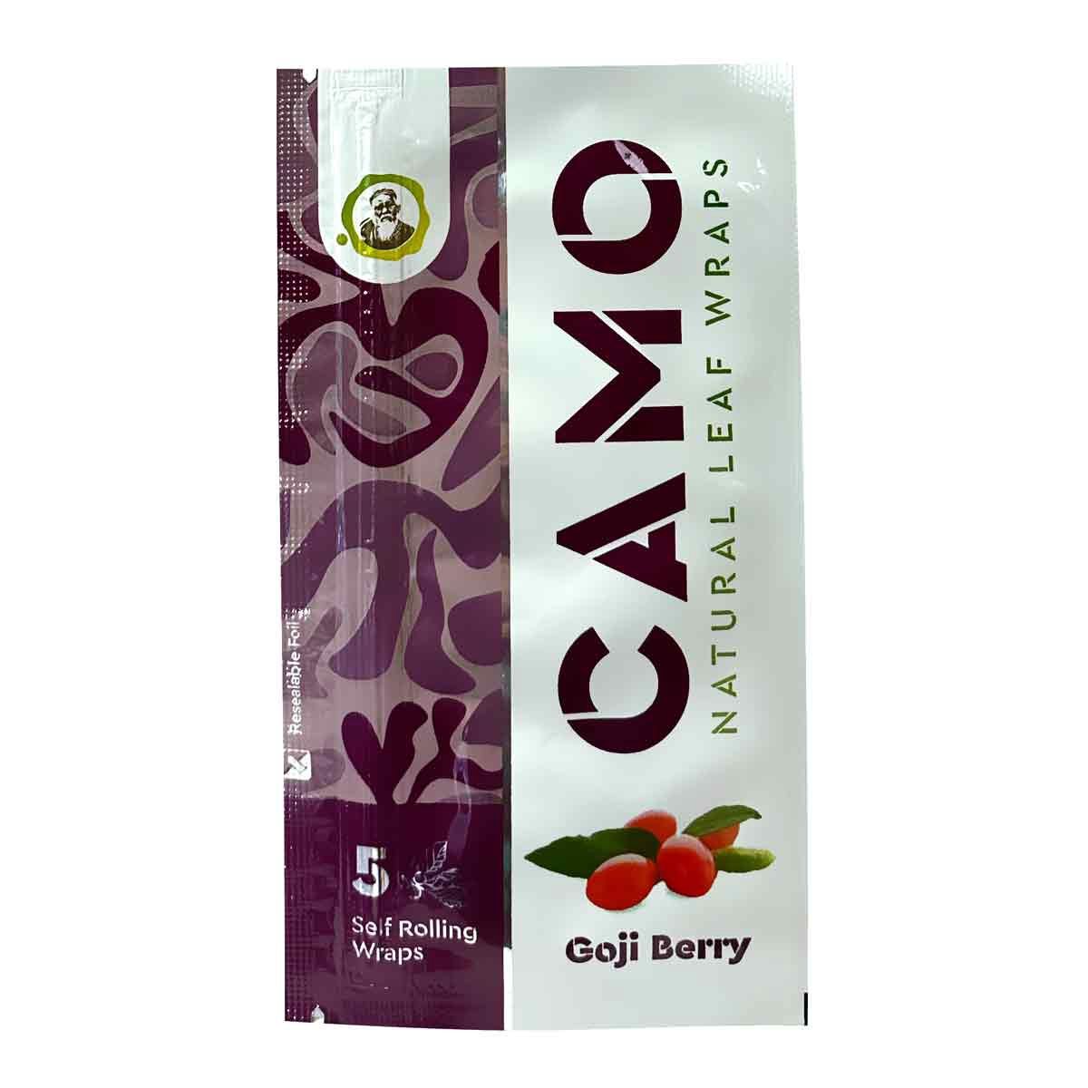 Camo Natural Leaf Wrap - 5 Pack, Count: Pack, Flavor: Goji Berry