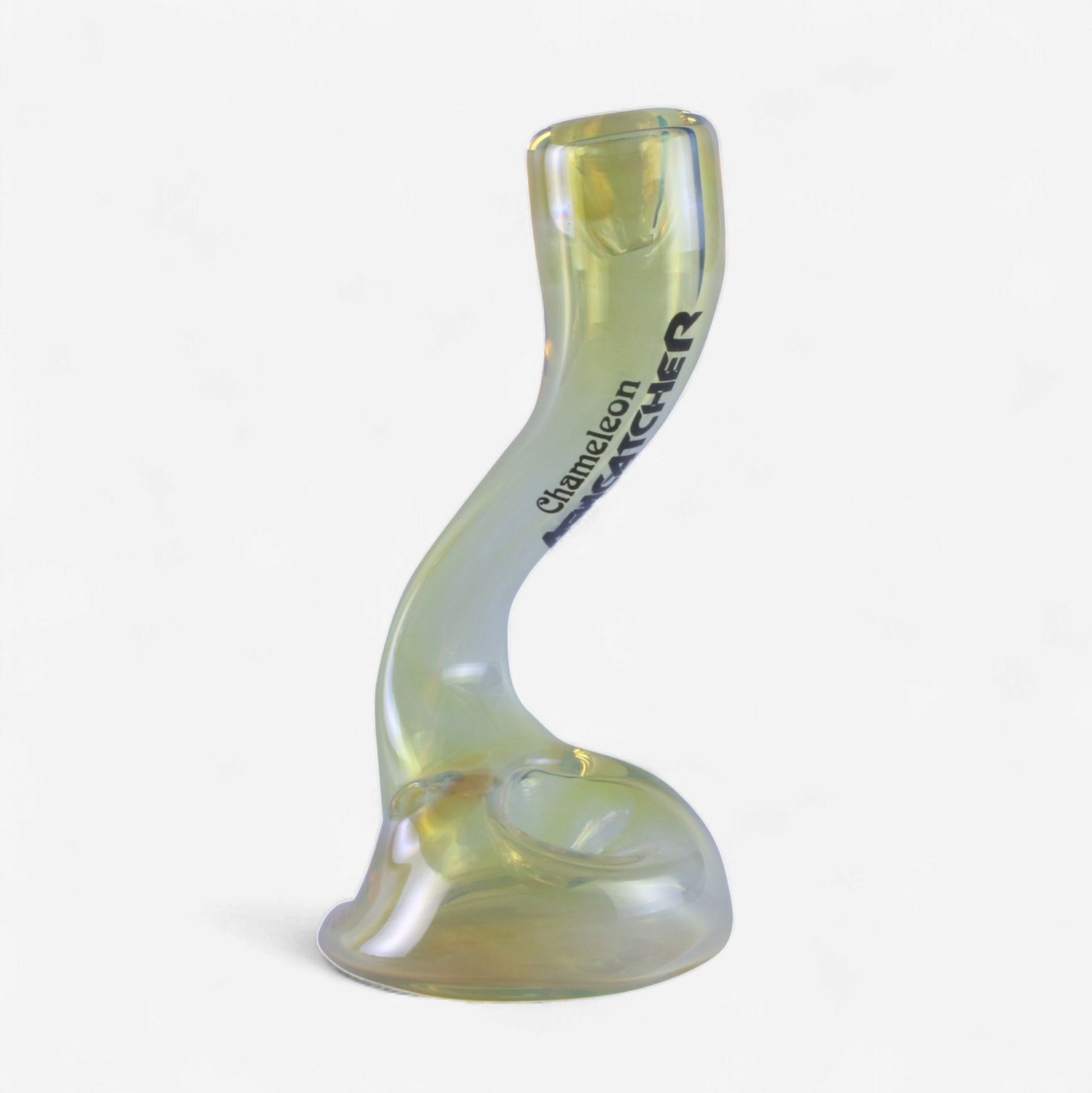 Ash Catcher Stand Up Glass Pipe By Chameleon Glass