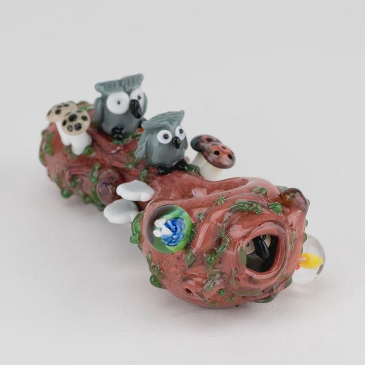 Hooties Forest Spoon Pipe by Empire Glassworks, Size: Small
