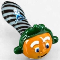 Oompa Loompa Glass Pipe By Chameleon Glass