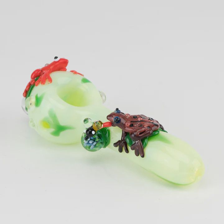 Ribbit Spoon Pipe by Empire Glassworks, Size: Small