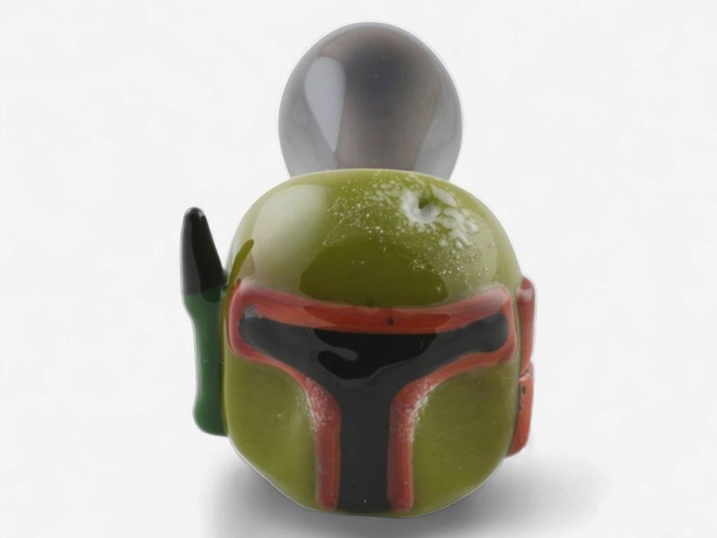 Boba Fett Glass Pipe By Chameleon Glass