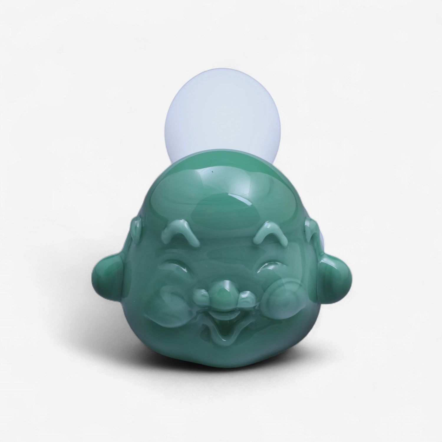 Happy Buddha Pipe By Chameleon Glass