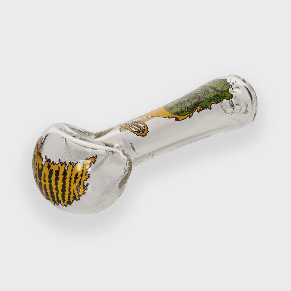 Creature GEAR Premium®  4.5" Goblin Spoon Hand Pipe, Color: Clear