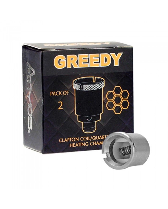 Atmos Greedy Replacement Coil  (2 Pack), Resistance: Clapton