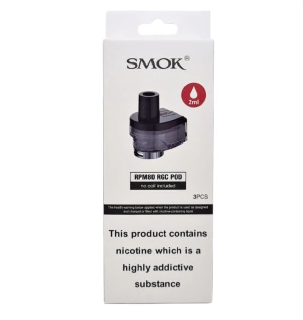 SMOK RPM80 Empty RGC Pod (3-Pack), Design: RGC Pod