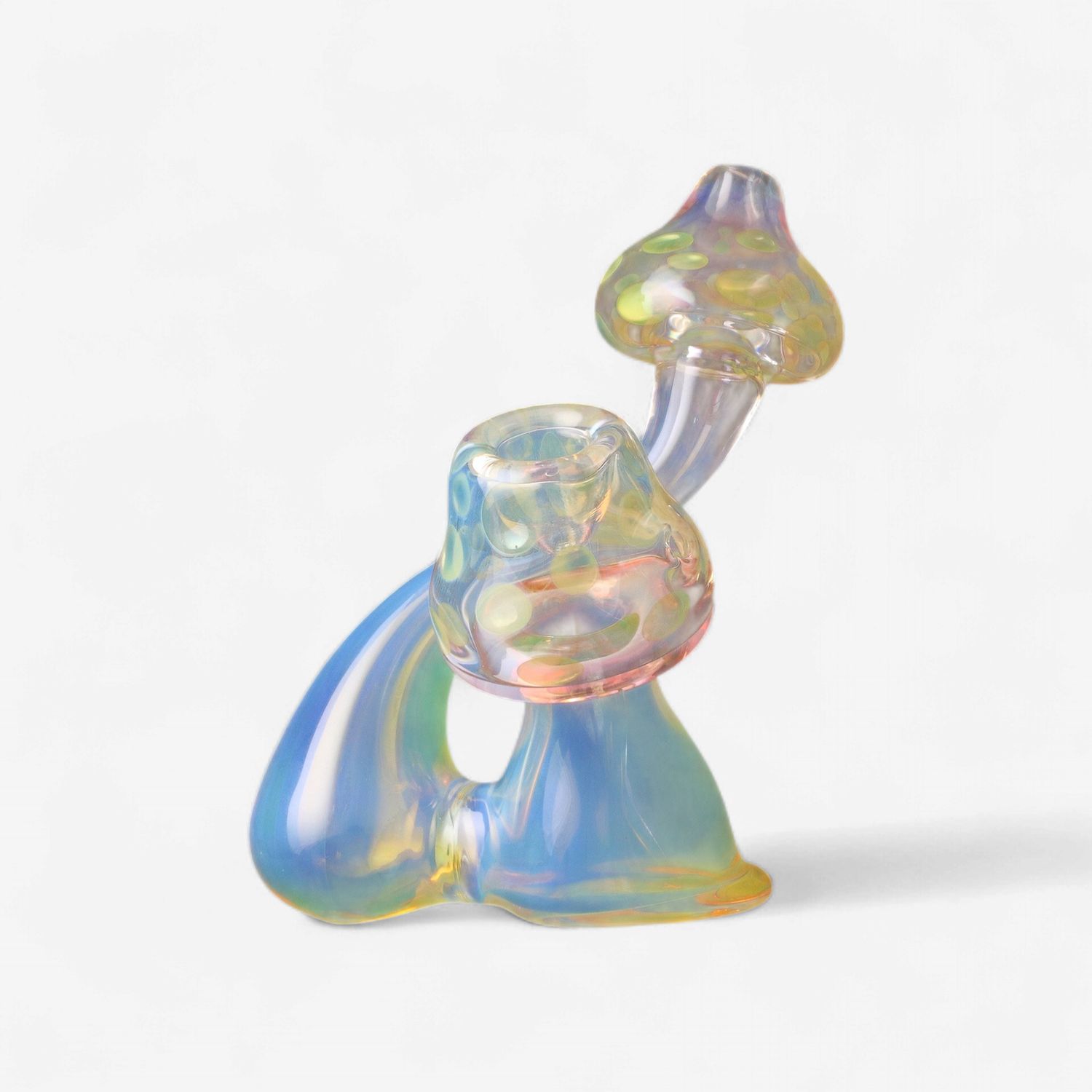 Mushroom Sculpture Glass Pipe By Chameleon Glass