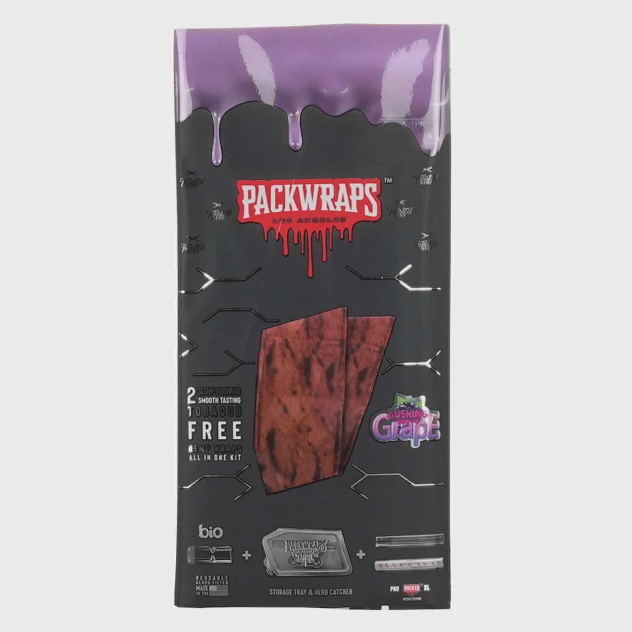 Packwraps x Twisted Hemp 2ct - Gushing Grape, Count: Pack