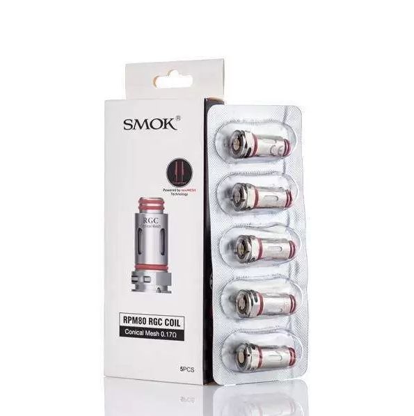 SMOK RPM80 RGC Replacement Coils (5-Pack), Resistance: RGC 0.17Ω Conical Mesh Coil